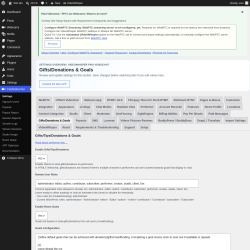 Page screenshot: PaidVideochat &rarr; Gifts/Donations & Goals