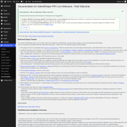 Page screenshot: PaidVideochat &rarr; Documentation