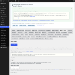 Page screenshot: PaidVideochat &rarr; Pages & Menus