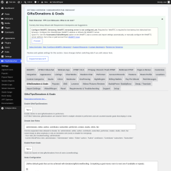 Page screenshot: PaidVideochat &rarr; Gifts/Donations & Goals
