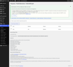 Page screenshot: PaidVideochat &rarr; Payouts