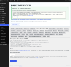Page screenshot: PaidVideochat &rarr; FFmpeg / Record / Push RTMP