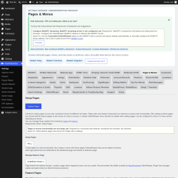 Page screenshot: PaidVideochat &rarr; Pages & Menus