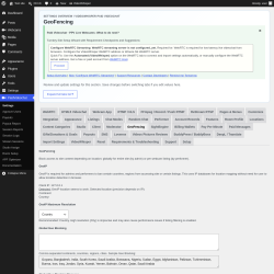 Page screenshot: PaidVideochat &rarr; GeoFencing