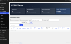 Page screenshot: Production
