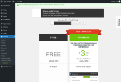 Page screenshot: Settings → Upgrade  ➤
