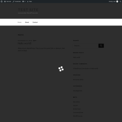 Page screenshot: Test site &ndash; Just another WordPress site