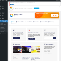 Page screenshot: Premium Addons for Elementor