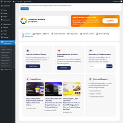 Page screenshot: Premium Addons for Elementor