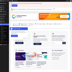Page screenshot: Premium Addons