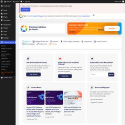 Page screenshot: Premium Addons