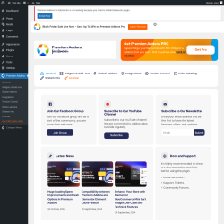 Page screenshot: Premium Addons