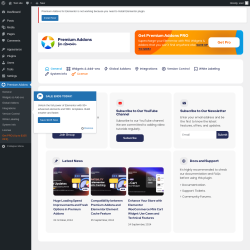 Page screenshot: Premium Addons