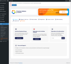 Page screenshot: Premium Addons
