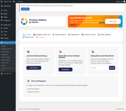 Page screenshot: Premium Addons