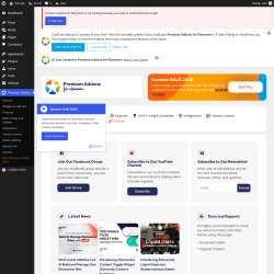 Page screenshot: Premium Addons