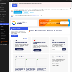 Page screenshot: Premium Addons