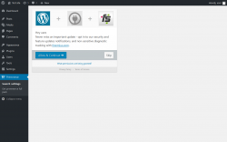 Page screenshot: Search settings &lsaquo; Test site &mdash; WordPress