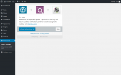 Page screenshot: Search settings &lsaquo; Test site &mdash; WordPress
