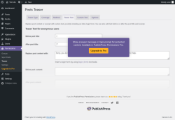 Page screenshot: Permissions &rarr; Teaser