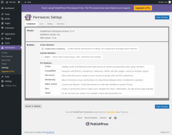 Page screenshot: Permissions &rarr; Settings