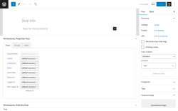 Page screenshot: Add New Post &lsaquo; Test site &mdash; WordPress