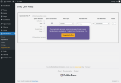 Page screenshot: Permissions &rarr; Sync Posts