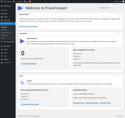 Page screenshot: PressForward