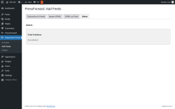 Page screenshot: Subscribed Feeds → Add Feeds → Alerts