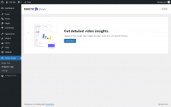 Page screenshot: Presto Player → Analytics 