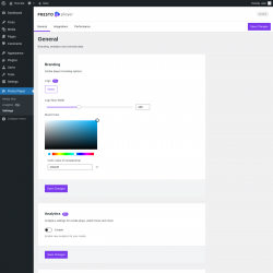 Page screenshot: Presto Player → Settings