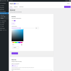 Page screenshot: Presto Player → Settings