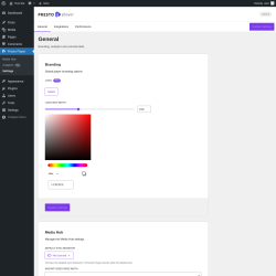 Page screenshot: Presto Player → Settings