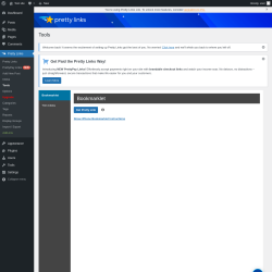 Page screenshot: Pretty Links &rarr; Tools