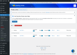 Page screenshot: Pretty Links 