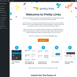 Page screenshot: Welcome ‹ Test site — WordPress