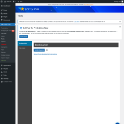 Page screenshot: Pretty Links &rarr; Tools
