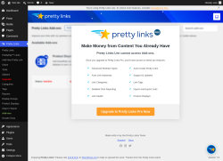 Page screenshot: Pretty Links  &rarr; Add-ons