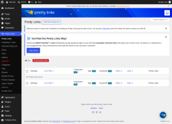 Page screenshot: Pretty Links 