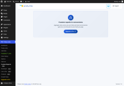 Page screenshot: Pretty Links  &rarr; Custom Reports PRO