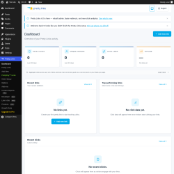 Page screenshot: Pretty Links 