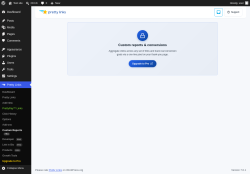 Page screenshot: Pretty Links  &rarr; Custom Reports PRO