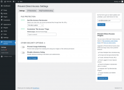 Page screenshot: Prevent Direct Access