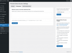 Page screenshot: Prevent Direct Access → IP Restriction