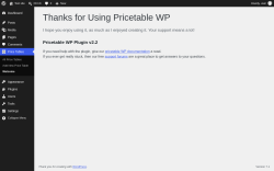 Page screenshot: Price Tables &rarr; Welcome