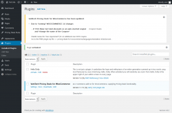 Page screenshot: Plugins ‹ Test site — WordPress