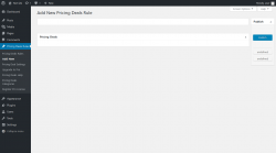 Page screenshot: Pricing Deals Rules → Add New