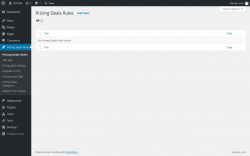 Page screenshot: Pricing Deals Rules