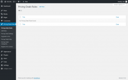 Page screenshot: Pricing Deals Rules