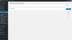 Page screenshot: Pricing Deals Rules → Add New
